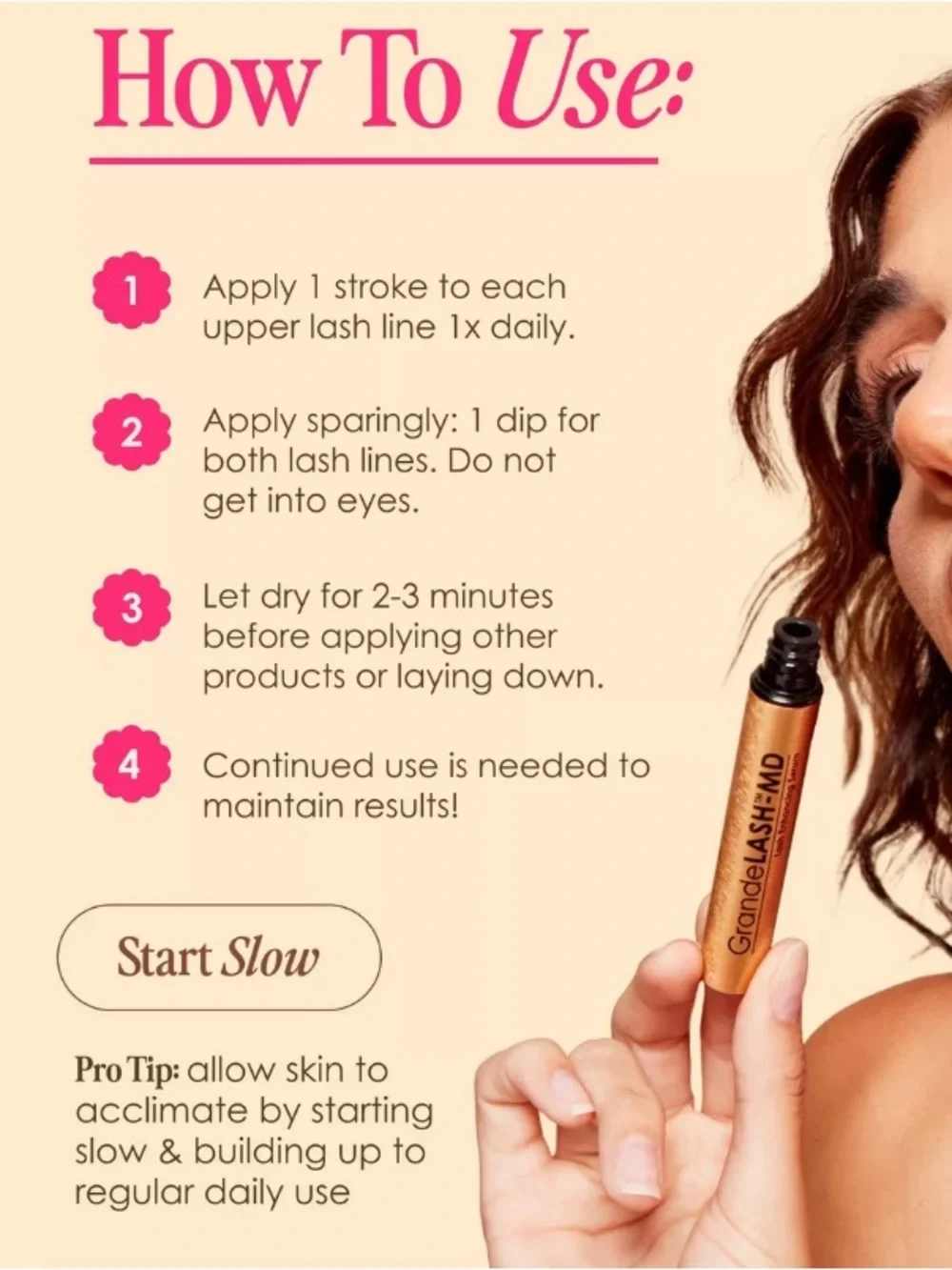 🦋 Grande Lash Enhancing Growth Serum New 4 Week Supply